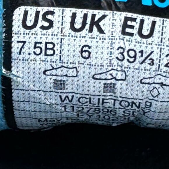 HOKA ONE ONE CLIFTON 9 - Women’s Running Shoes - SIZE 7.5B - Picture 10 of 10